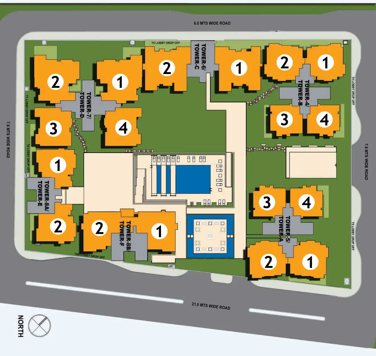 Wave City Center Amore Site Plan